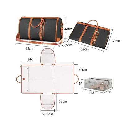 2-in-1 Reisetasche - Kleiderbeutel und Reisetasche in Einem